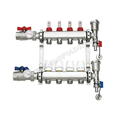 Ajuste do coletor de aquecimento por piso radiante